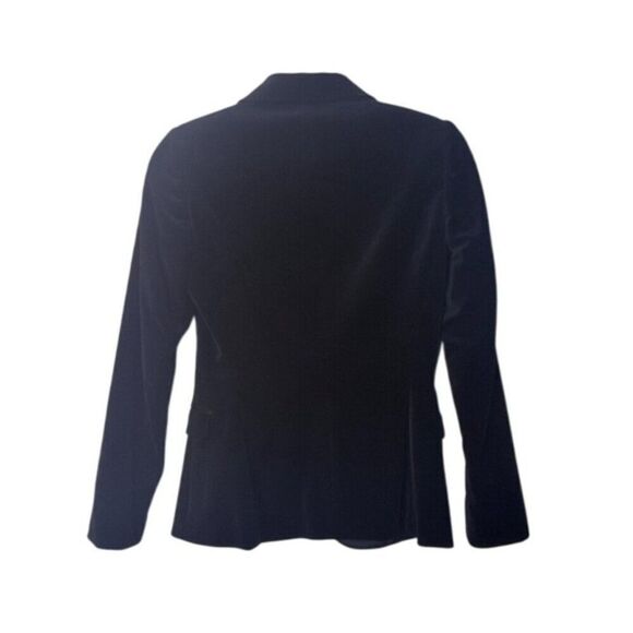 Elie Tahari Womens Black Velvet Blazer Jacket With Satin Lapel Single Button Clo - Picture 2 of 7